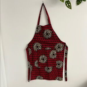 Stylish Red Floral Apron